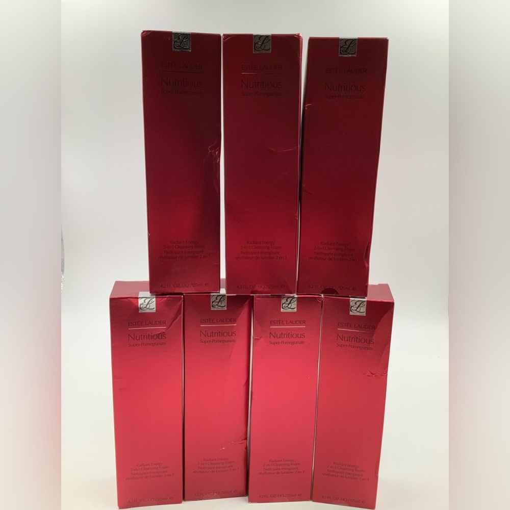 7 BOXES OF Estée Lauder radiant energy 2-in-1 cleansing foam 125ml
